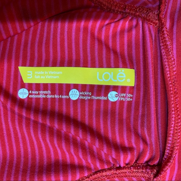 Lolë Full-Zip Striped Athletic Top - Picture 6 of 7